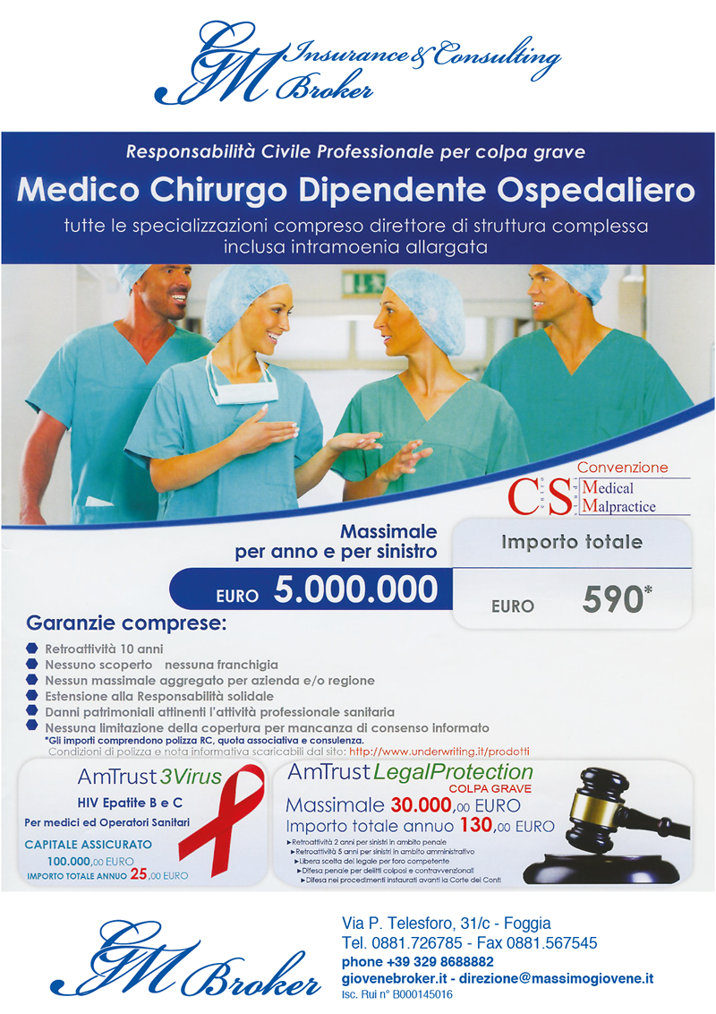 Medico chirurgo dipendente ospedaliero