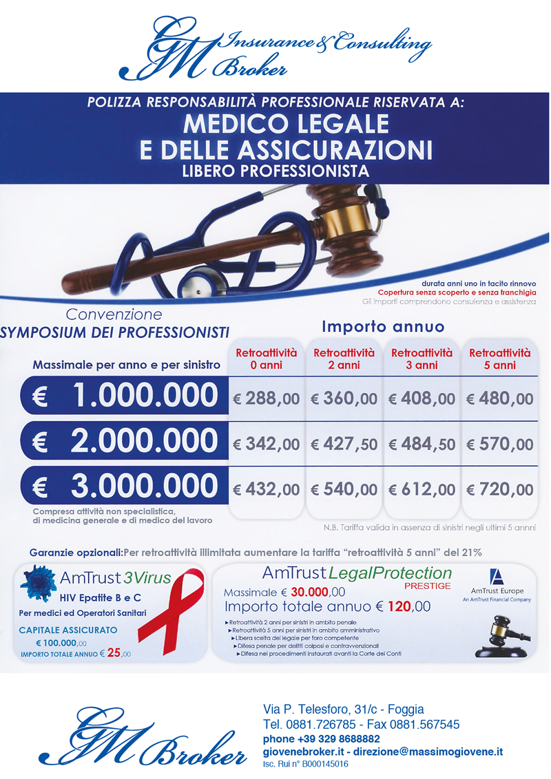 Medici legali e delle assicurazioni